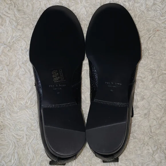 Rag & Bone Audrey Desert Boot Black Croco 10 nwt